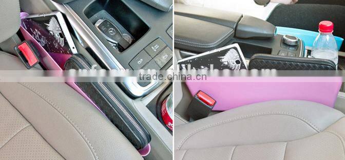 hot sale Universal One Pair Auto Car Seat Gap Storage Box gap Pocket Leak-Proof Organizer storage Car Stowing Tidying