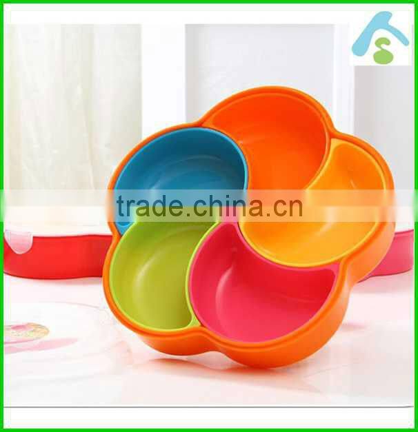 plastic fruit basket , flower shaped candy storage box