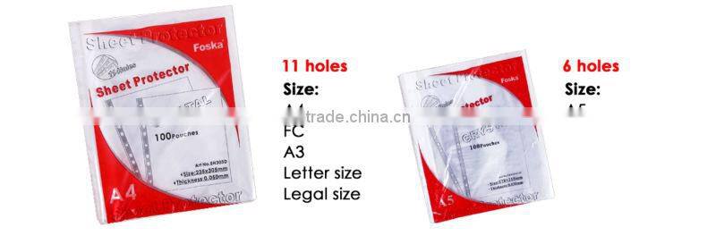 Good Quality Different Specficaiton Plastic Sheet Protector