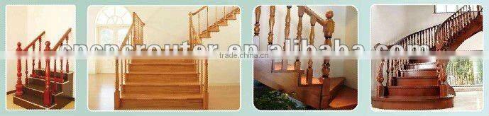 Eight Spindles 4 axis cnc Machine with mass production for table legs and stair handrails