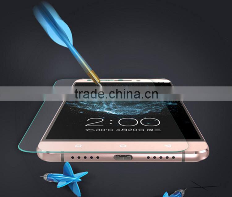 Hardness 9H 2.5D round angle mobile phone screen protector for Letv Le Max2