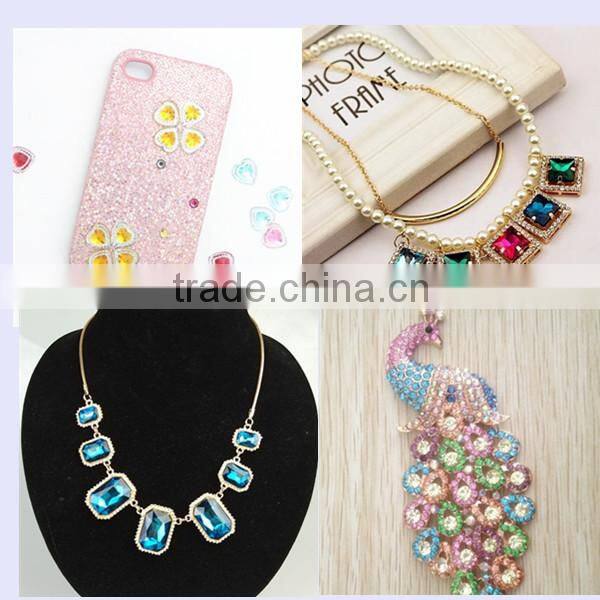 New style crystal gemstone necklace,2014 gemstone necklace