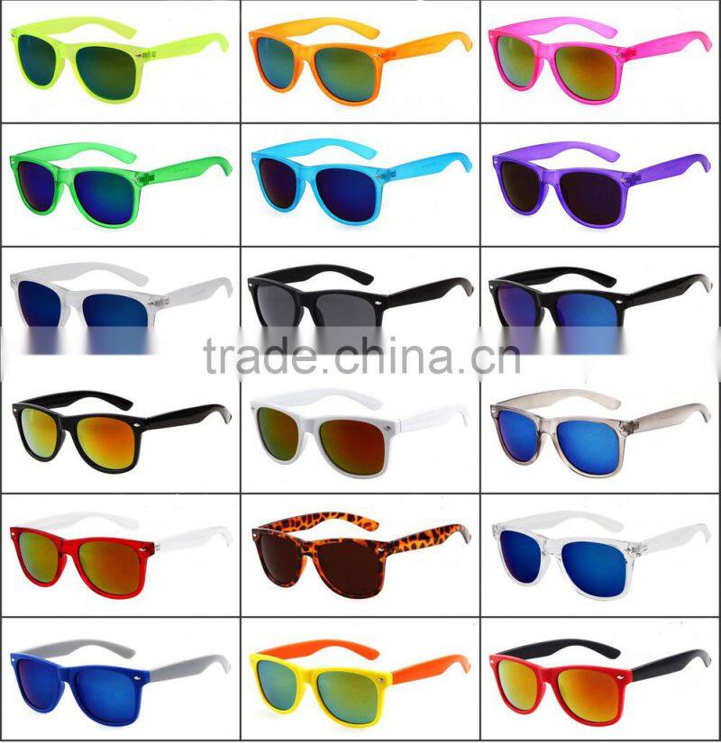Mirror Lens Promotional Stocked Wholesale sunglasses custom sunglasees