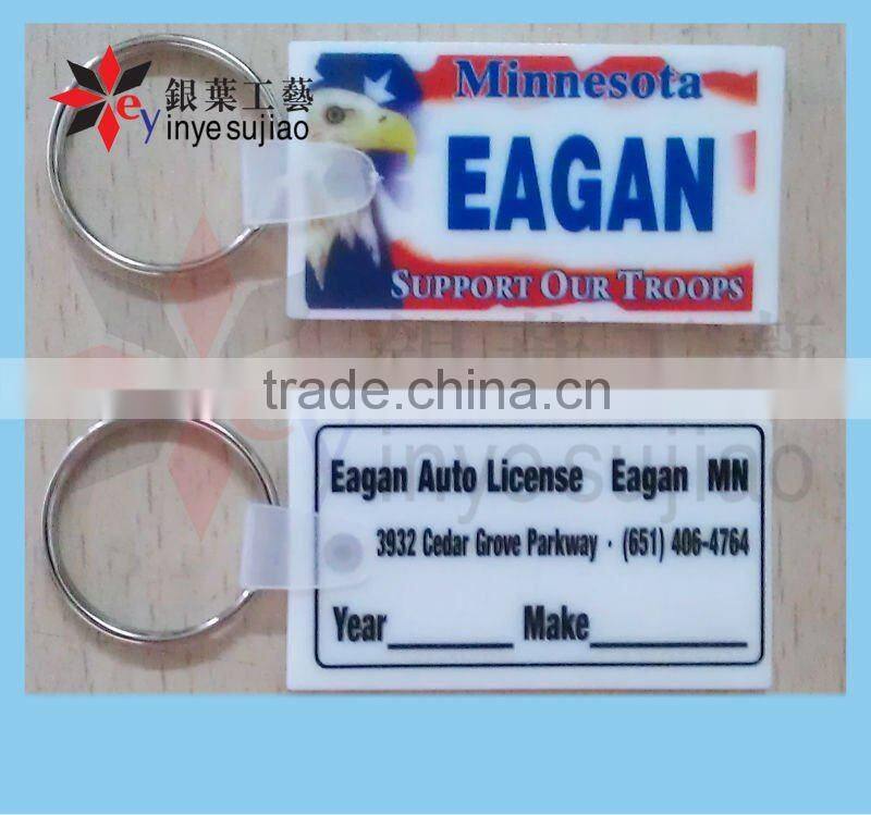Soft Flexible Vinyl PVC Keychain Heat Tranfer Printing