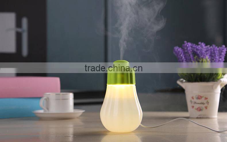 Best selling in 2015 pumpkin mini humidifier with LED lamp, usb charging ultrasonic humidifier
