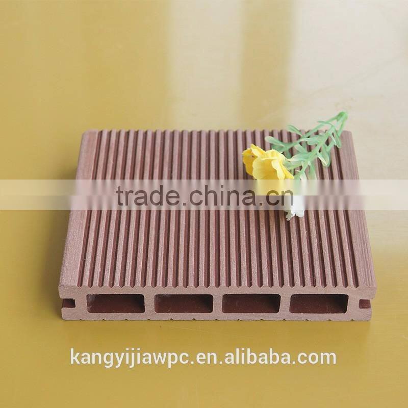 Waterproof patio outdoor high-quality good price hollow groove wood plastic composite decking wpc