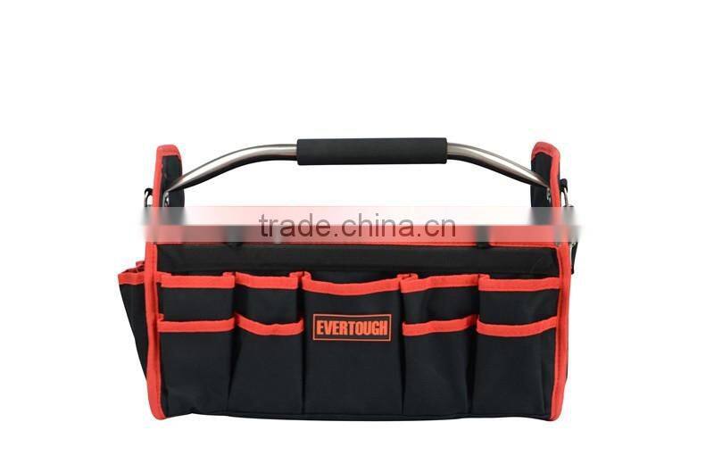 16" 600D polyester steel handle waterproof Folding tool bag OEM ODM