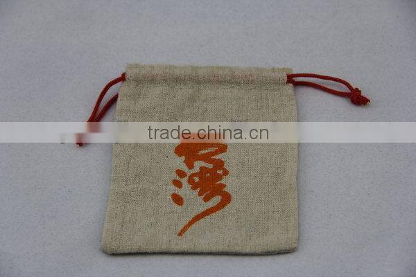 Customized hot sale newspaper jute recycling pouch