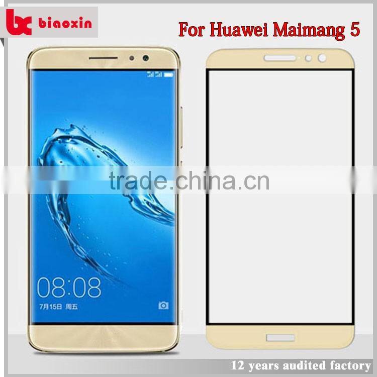 Heavy duty shockproof and high impact tempered glass screen protector for huawei maimang 5