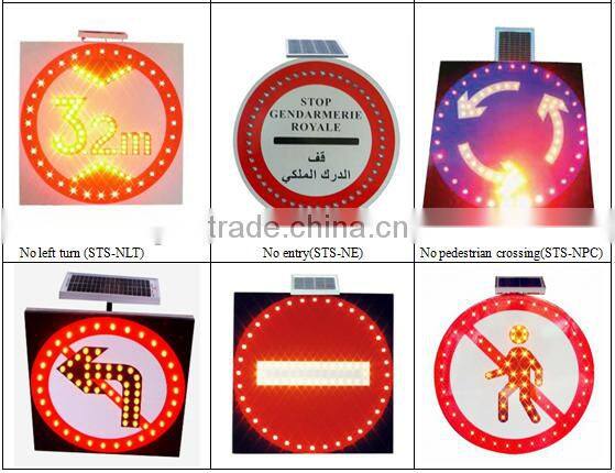 800mm*800mm solar traffic sign, solar led traffic signal