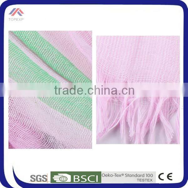 Custom Pink Polyester Satin Scarf Trendy Scarf