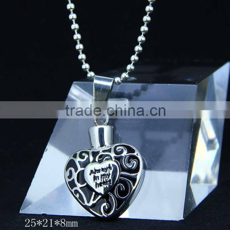 CN-022B Wholesale Fashion Stainless Steel Color Antique Heart Pendant for Couple Jewlery