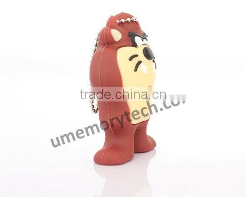 Taz cartoon role PVC bulk cheap usb flash drives 1gb 2gb 4gb