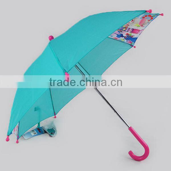 Hot sale high quality custom cartoon blue kids umbrella