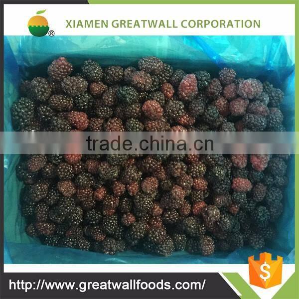 2016 Crop IQF Frozen Blackberry From China