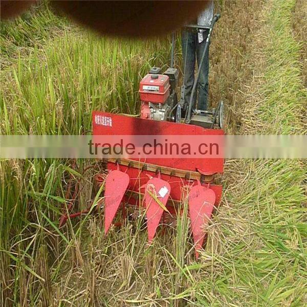 High efficiency rice reaper machine/rice harvester with low price for sale