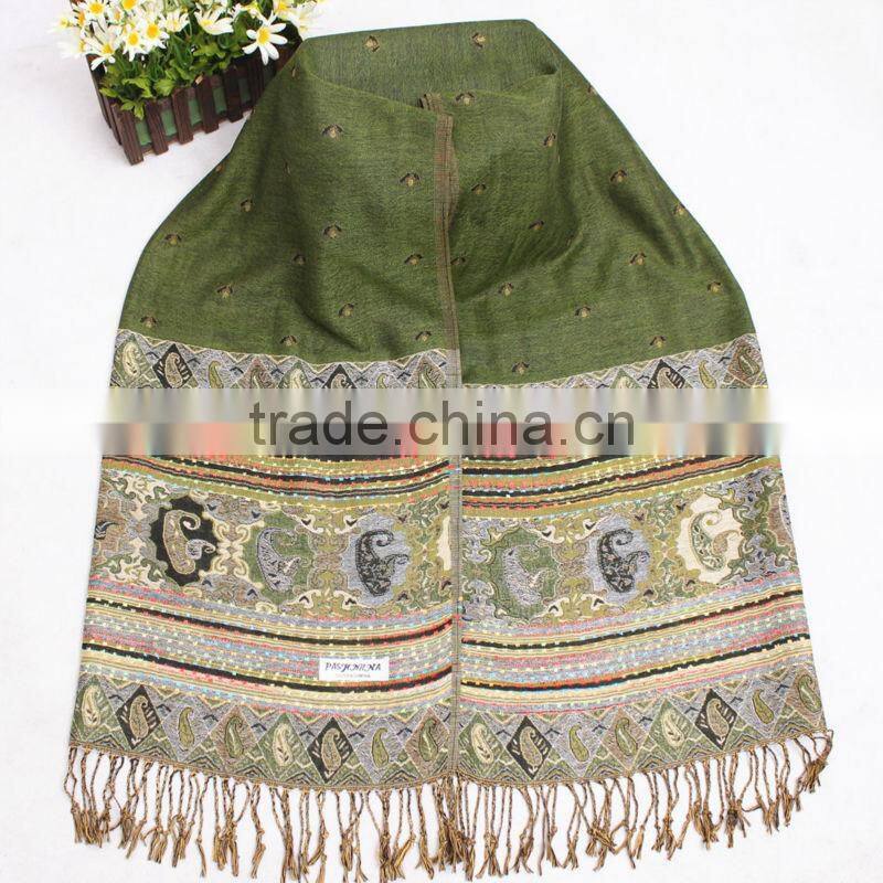 High Quality Vintage Women Lady Soft Long Neck Large Tassel Scarf Wrap Shawl Pashmina Stole Scarves