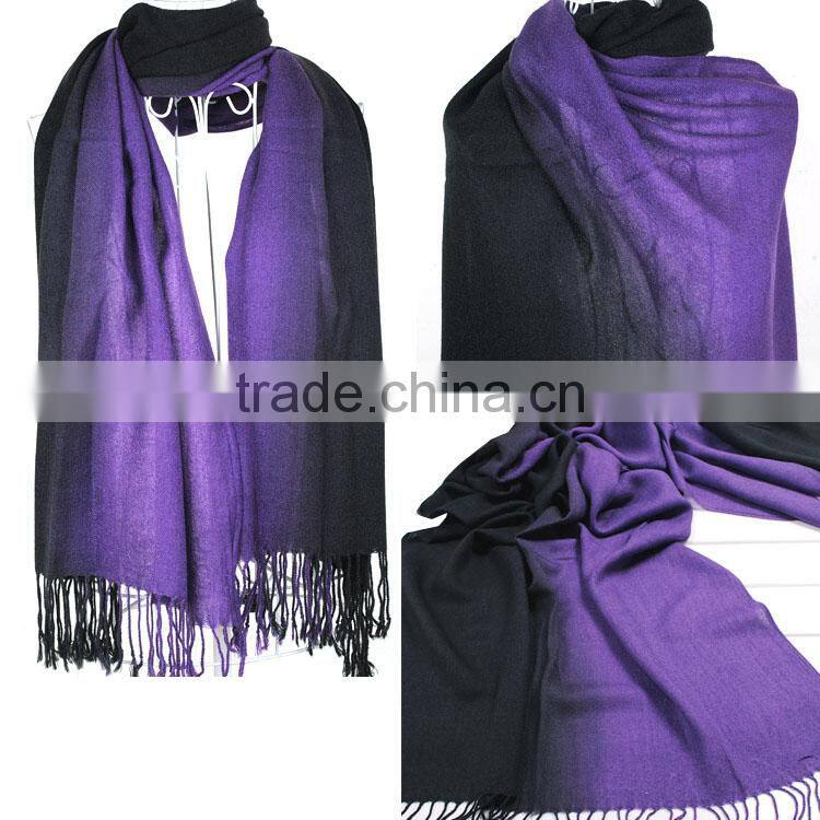 2014 Brand New Women's Fashion Long Large Soft Shawl Stole Pashmina Scarf Gradient Cashmere Scarf Wraps