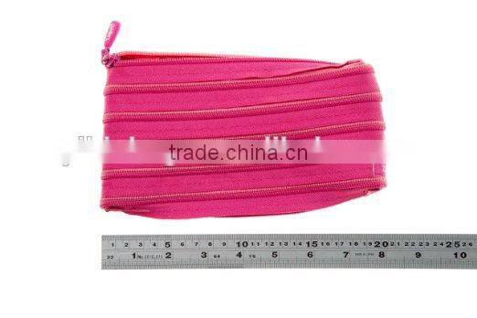 Rainbow Pencil Case, Bubble Gum & Blush Pink, 7.87"x1.2"x4.72" / 20x3x12cm