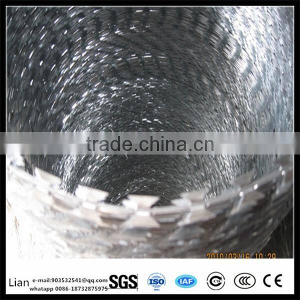Concertina Razor Wire with pallet widely used in high-grade residence district