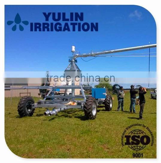 2017 yulin four whlee linear move rotating pivot irrigation machine with diesel and pump