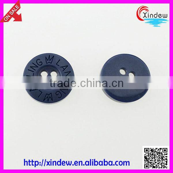 Plastic resin letter buttons factory garment accessories