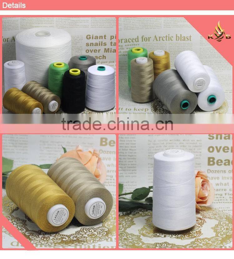 high quality 40 2 100% spun polyester sewing thread polyester