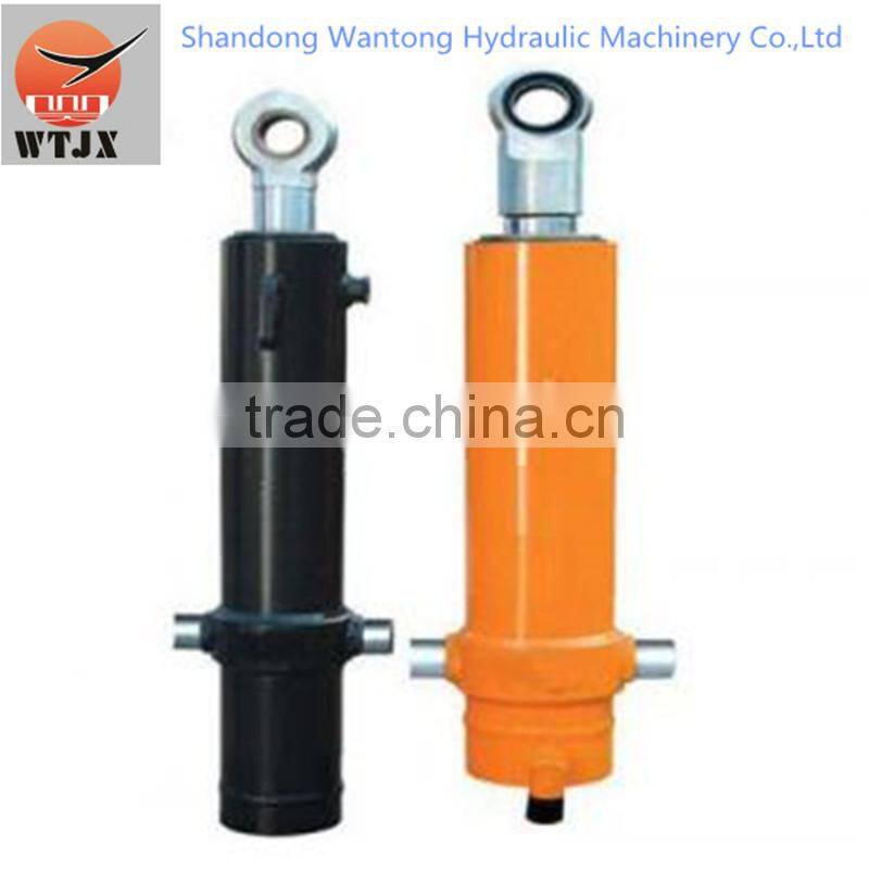 telescopic hydraulic cylinders for side-dumping truck