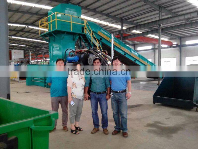 Horizontal Hydraulic Waste Paper baler Machine Waste Cardboard Baler Machine