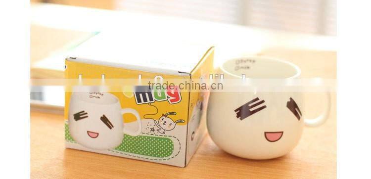 Happy promotional ceramic mugs