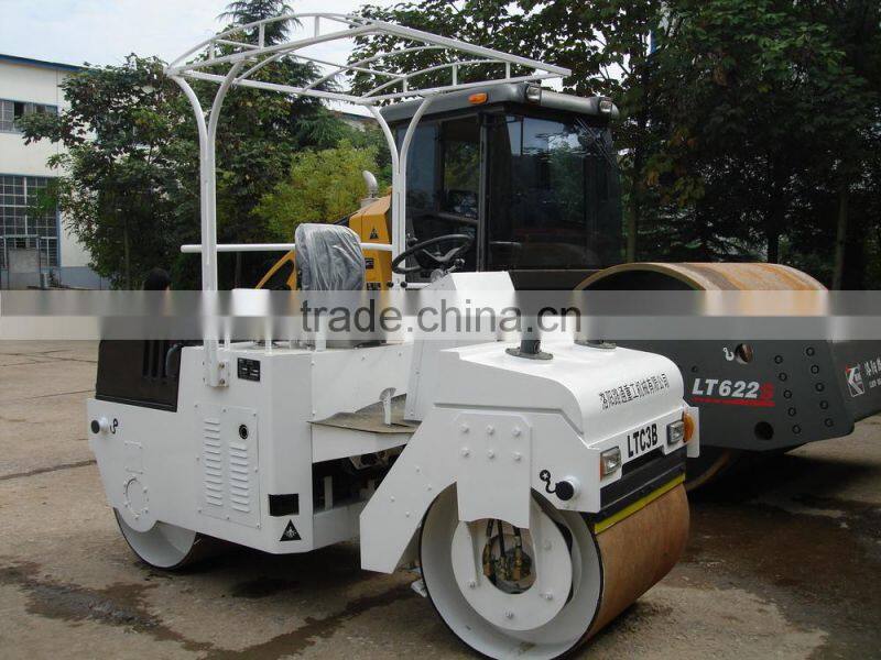Lutong LTC08H 0.8T Double Drum Hydraulic Vibrator Road Roller price
