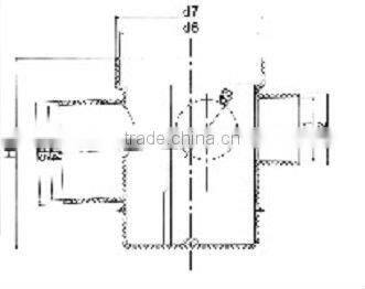 UPVC floor trap DIN / plastic floor trap / PVC floor trap)