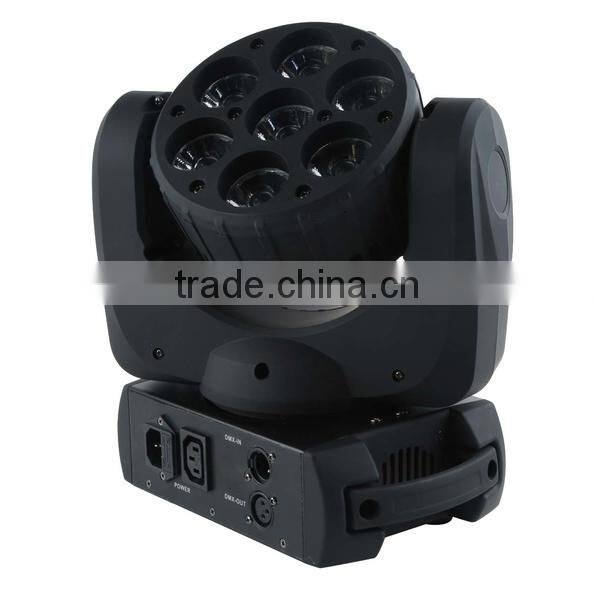 4 IN1 RGBW 7x12W LED Beam & Wash Lamp Moving Head Light DJ Show Stage Lighting