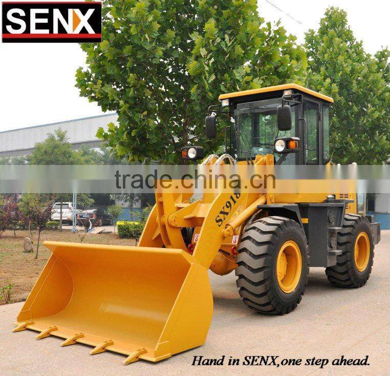 China SX918 compact/small wheel loader(1.8Tons 0.9CBM Capacity ,CE Approved)