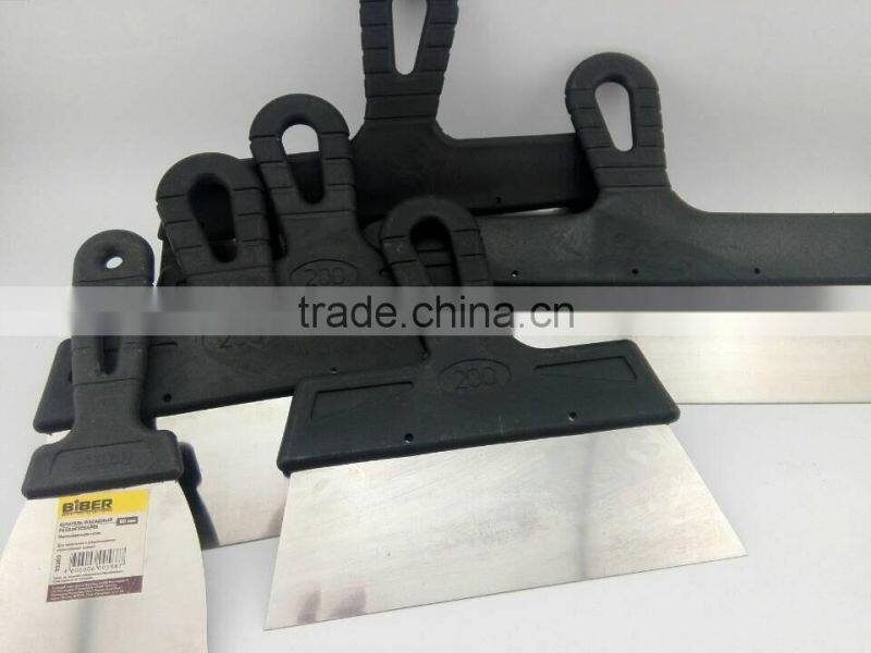 different size stainless steel plastic spatula paint tools knife set scraper wall plastering tools manure scraper with free sam