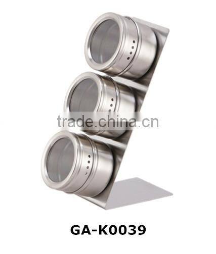 7pc Kitchen Stainless Steel Magnetic Seasoning Jar Set