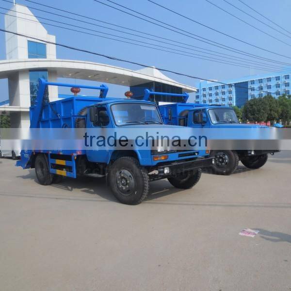 140hp DONGFENG 4*2 Swing Arm Garbage Truck 6 m3