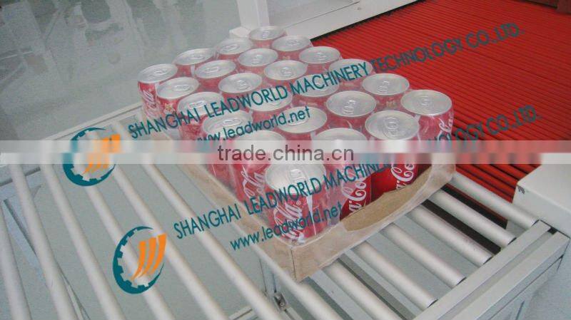 Glass Bottle Wine wrapping packing and shrinking film wrapping machine