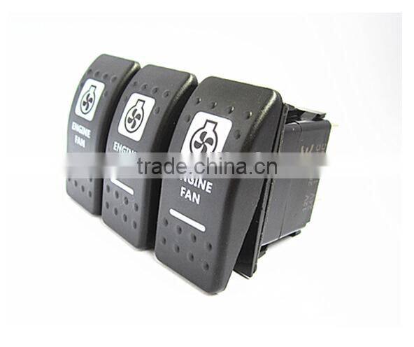Rocker Switches with Engine FAN white