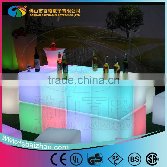 battery rechargable Outdoor RGB color changing waterproof chair lighting