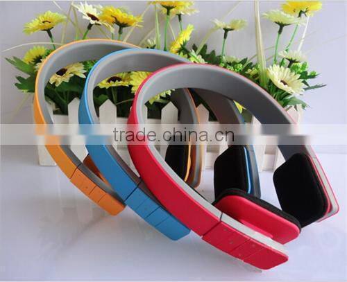 Best colored sports stereo wireless bluetooth headset/ Wireless bluetooth headset / Fashionable bluetooth headset