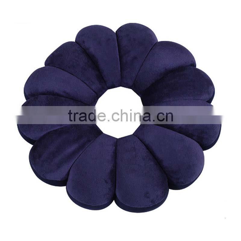 Comfortable Double Sided Fabric Flower Neck Shape Pillow