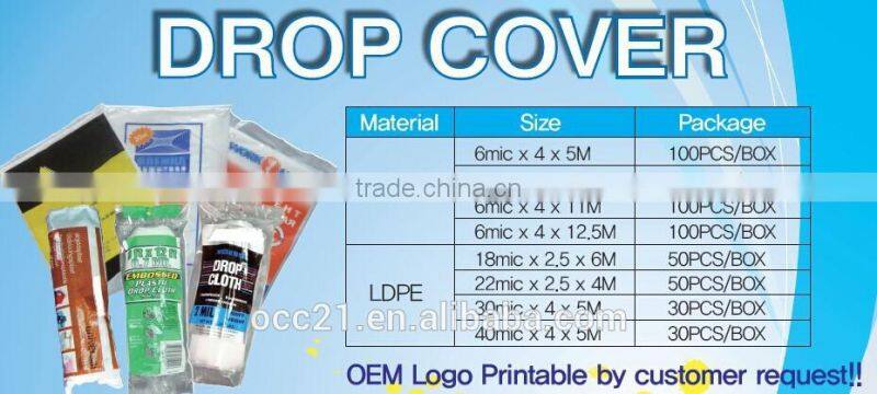pe paint drop cloth