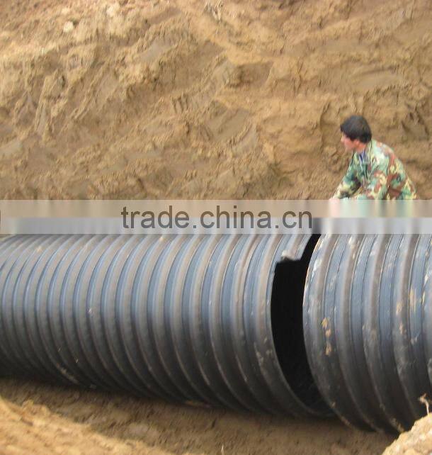 plastic steel belt corrugated pipe / corrugated pipe with steel belt