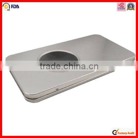 metal high quality rectangle battery tin