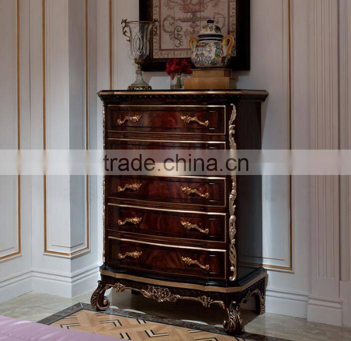 Neoclassic wooden dining room furniture solid wood hand carved sideboard