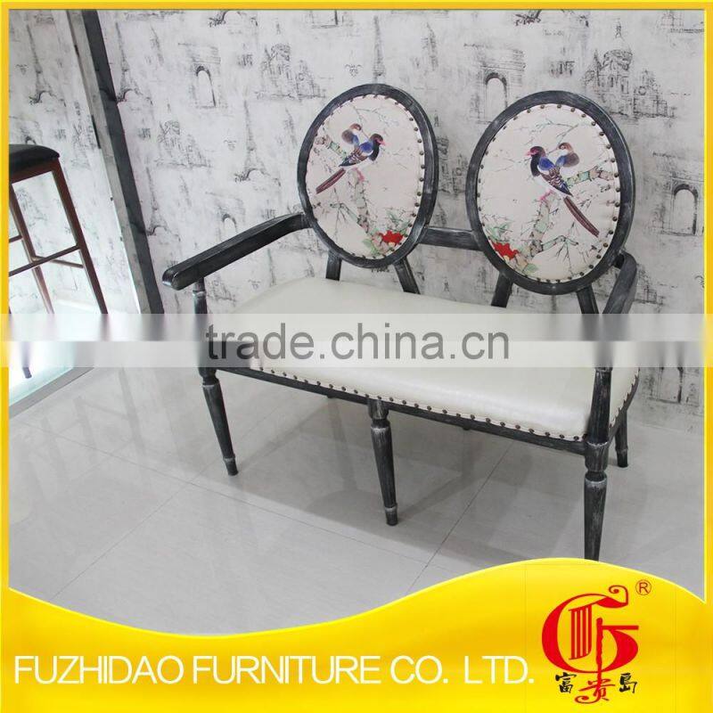 New design!!! Double casual iron chair