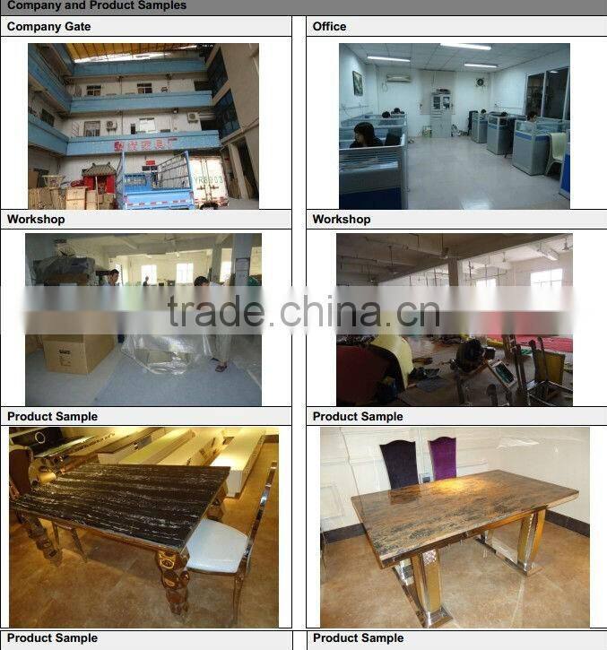 Fashion and modern design for home furniture design stainless steel+marble top+MDF covered with crocodile leatherTV stand E362