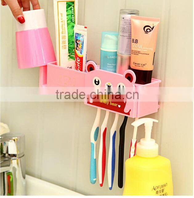 Q011 Fashion cartoon animal wall sucker bathroom holder