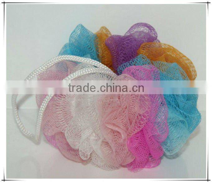 Hanging Plastic Cheap Colored Bath Sponges